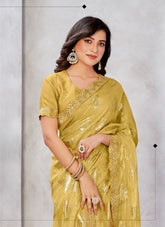 Glorious Saree in Mustard